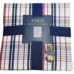 Polo Ralph Lauren Polo bear throw blanket cotton multi color 50X70 limited